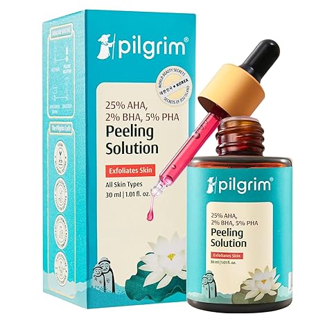 Pilgrim 25% AHA + 2% BHA + 5% PHA Peeling Solution for Face -30 ml