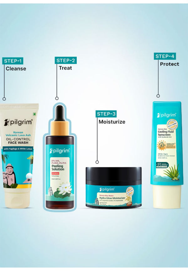 Pilgrim 25% AHA + 2% BHA + 5% PHA Peeling Solution for Face -30 ml